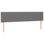Boxspringbett mit Matratze Dunkelgrau 120x190 cm Stoff