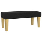Boxspringbett mit Matratze Schwarz 120x190 cm Stoff