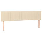 Boxspringbett mit Matratze Creme 120x190 cm Stoff