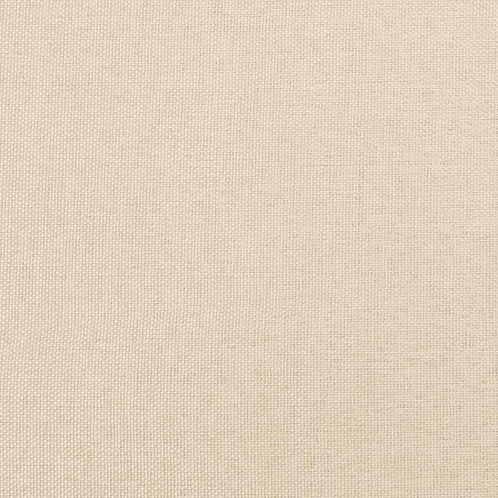 Boxspringbett mit Matratze Creme 120x190 cm Stoff