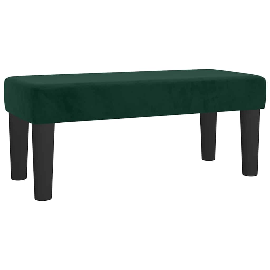 Boxspringbett mit Matratze Dunkelgrün 120x190 cm Samt