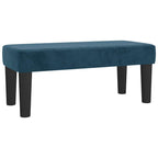Boxspringbett mit Matratze Dunkelblau 120x190 cm Samt