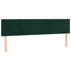 Boxspringbett mit Matratze Dunkelgrün 120x190 cm Samt