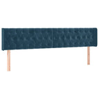 Boxspringbett mit Matratze Dunkelblau 120x190 cm Samt