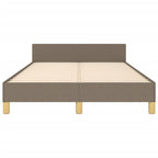 Bettgestell ohne Matratze Taupe 120x190 cm Stoff