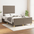 Bettgestell ohne Matratze Taupe 120x190 cm Stoff