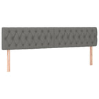 Bettgestell ohne Matratze Dunkelgrau 120x190 cm Stoff