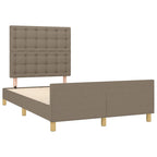Bettgestell ohne Matratze Taupe 120x190 cm Stoff