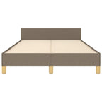 Bettgestell ohne Matratze Taupe 120x190 cm Stoff