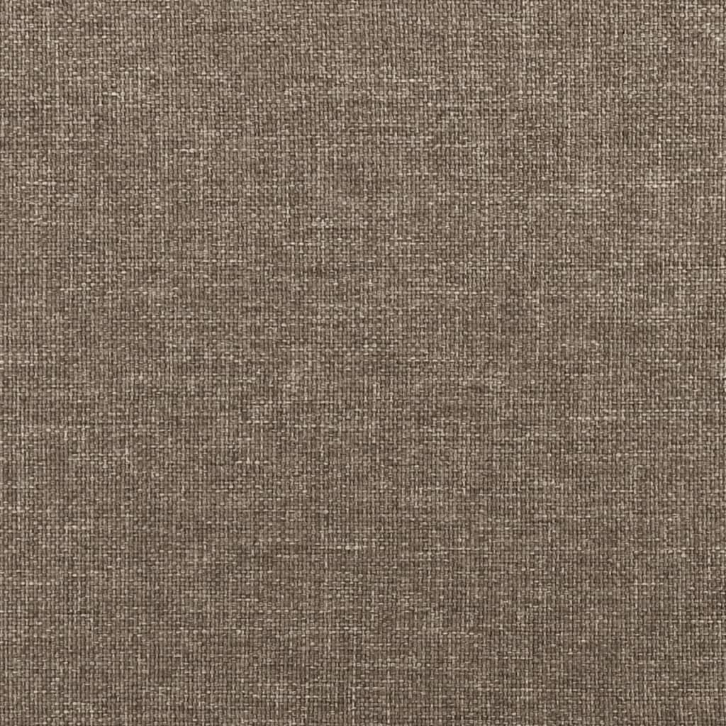Bettgestell ohne Matratze Taupe 120x190 cm Stoff