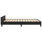 Bettgestell ohne Matratze Schwarz 120x190 cm Kunstleder