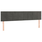 Bettgestell ohne Matratze Dunkelgrau 120x190 cm Samt