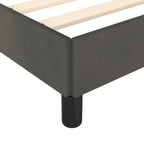 Bettgestell ohne Matratze Dunkelgrau 120x190 cm Samt