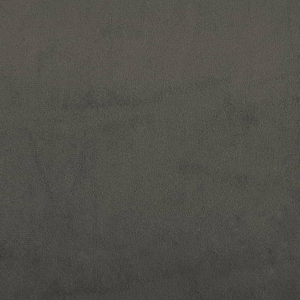 Bettgestell ohne Matratze Dunkelgrau 120x190 cm Samt