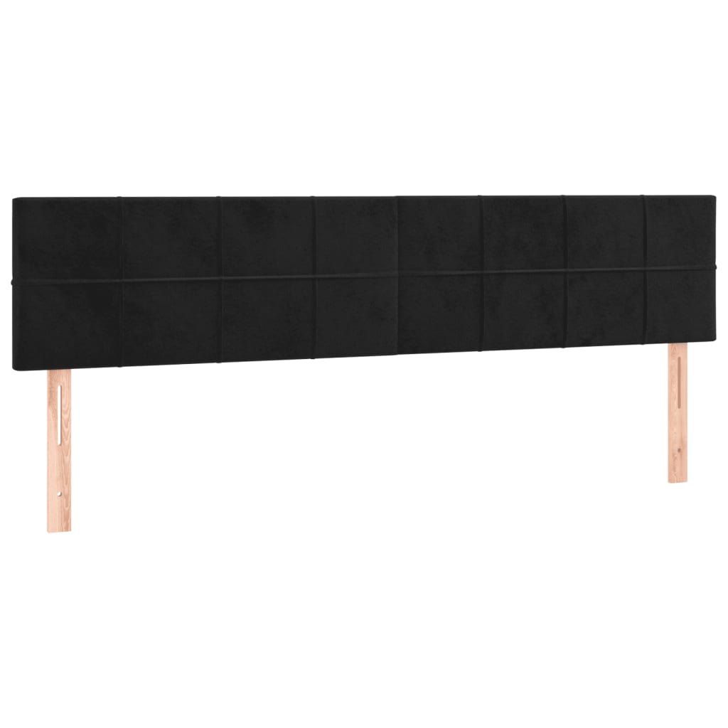 Bettgestell ohne Matratze Schwarz 120x190 cm Samt