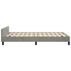 Bettgestell ohne Matratze Hellgrau 120x190 cm Samt