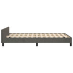 Bettgestell ohne Matratze Dunkelgrau 120x190 cm Samt