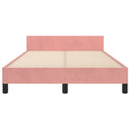 Bettgestell ohne Matratze Rosa 120x190 cm Samt