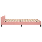 Bettgestell ohne Matratze Rosa 120x190 cm Samt