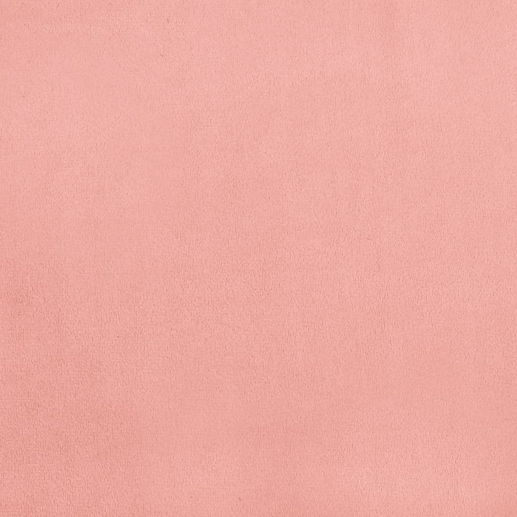 Bettgestell ohne Matratze Rosa 120x190 cm Samt