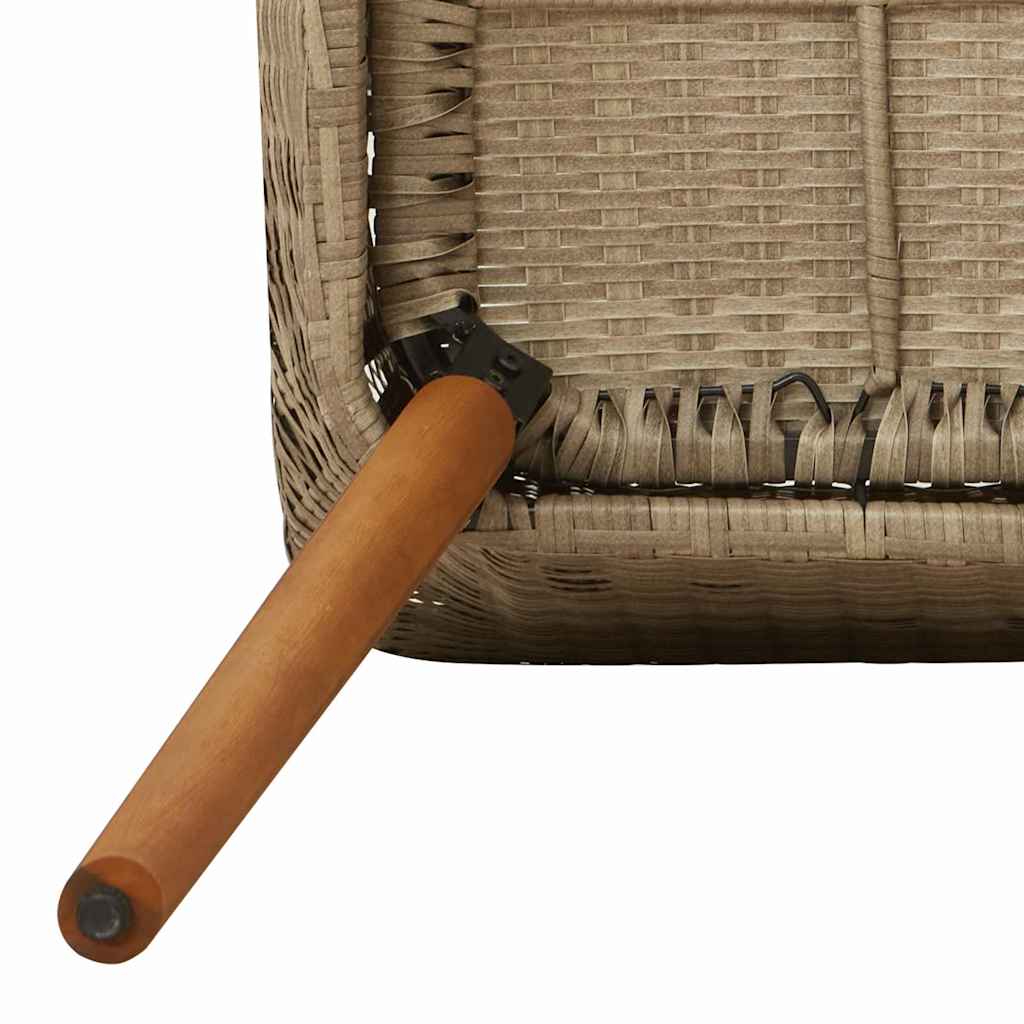 Garten Essgruppe mit Kissen 5 pcs Beige Poly-Rattan