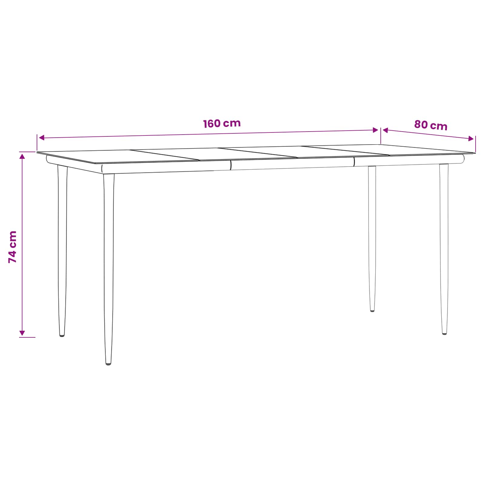 Garten Essgruppe mit Kissen 5 pcs Hellgrau Poly-Rattan