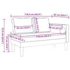 Chaiselongue mit Kissen Weinrot Kunstleder