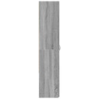 Aktenschrank Grau Sonoma 60x32x153 cm Holzwerkstoff