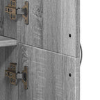 Aktenschrank Grau Sonoma 60x32x153 cm Holzwerkstoff