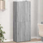 Aktenschrank Grau Sonoma 60x32x153 cm Holzwerkstoff