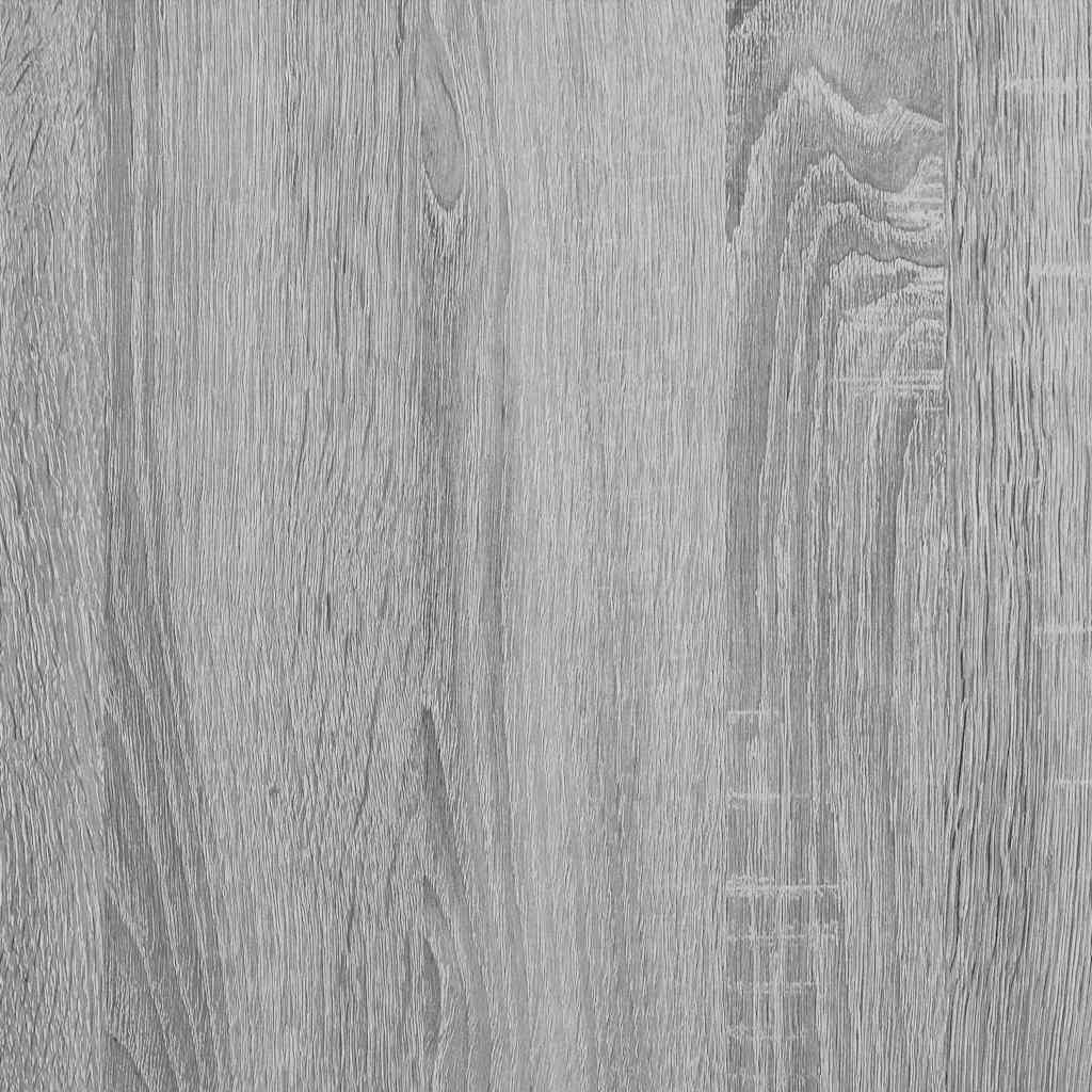 Bettgestell Grau Sonoma 200x200 cm Holzwerkstoff und Metall