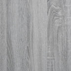 Bettgestell Grau Sonoma 120x200 cm Holzwerkstoff und Metall