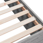 Bettgestell Grau Sonoma 135x190 cm Holzwerkstoff