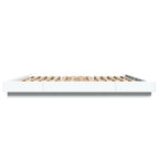Bettgestell mit LED Weiß 200x200 cm Holzwerkstoff