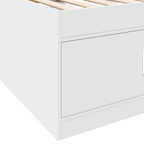 Tagesbett mit Schubladen ohne Matratze Weiß 90x190 cm