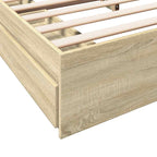 Bettgestell mit Schubladen Sonoma-Eiche 180x200cm Holzwerkstoff