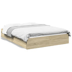 Bettgestell mit Schubladen Sonoma-Eiche 140x190cm Holzwerkstoff