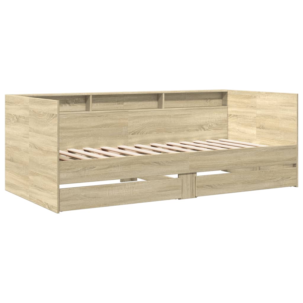 Tagesbett mit Schubladen ohne Matratze Sonoma-Eiche 90x200 cm