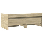 Tagesbett mit Schubladen ohne Matratze Sonoma-Eiche 90x200 cm