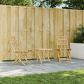 Gartenstühle 2 Stk. Klappbar 43x54x88 cm Bambus
