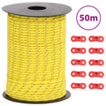 Zeltleine Reflektierend mit Seilspannern 50 m 3 mm