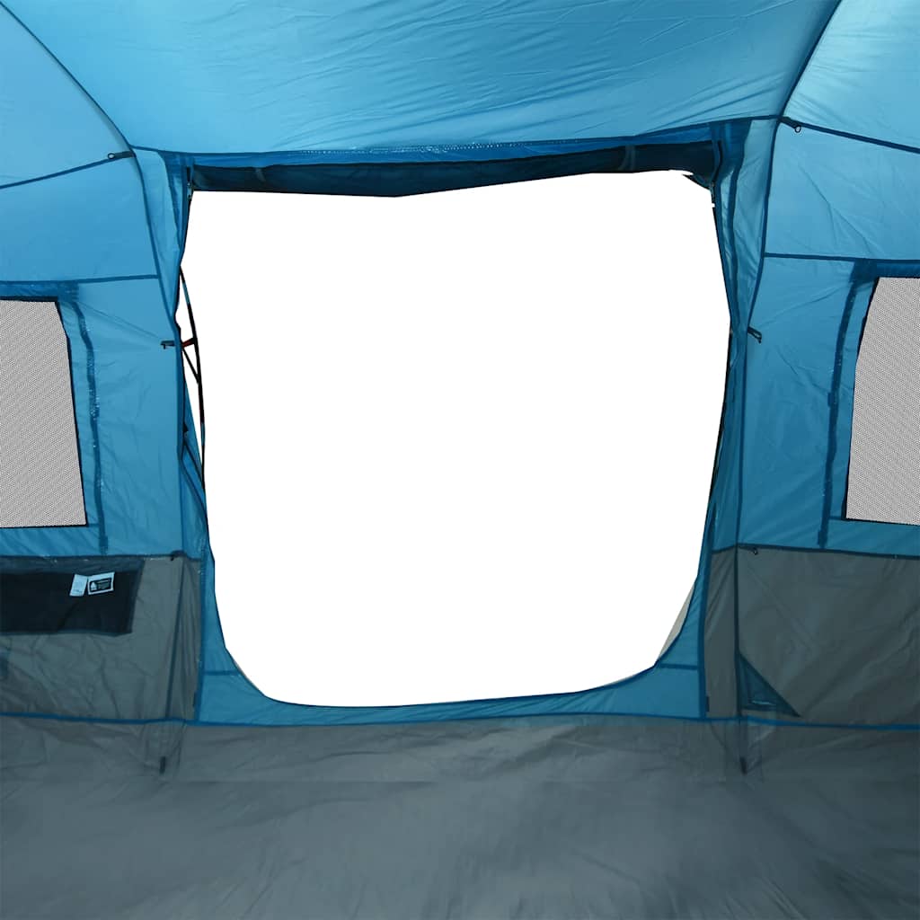 Tunnelzelt 4 Personen Blau Wasserdicht