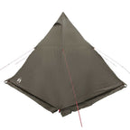Tipi-Familienzelt 6 Personen Braun Wasserdicht