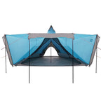 Tipi-Familienzelt 8 Personen Blau Wasserdicht