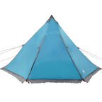 Tipi-Familienzelt 8 Personen Blau Wasserdicht