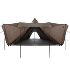 Tipi-Familienzelt 8 Personen Braun Wasserdicht
