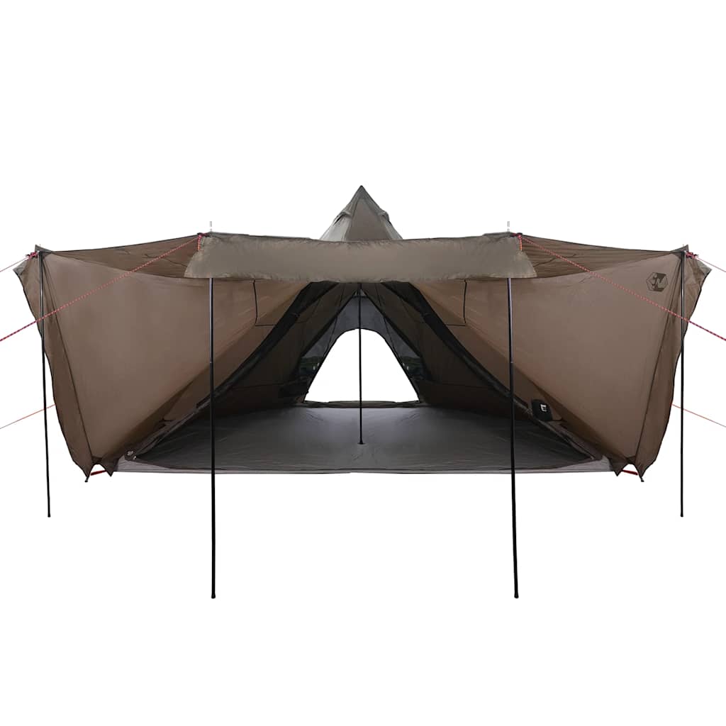 Tipi-Familienzelt 8 Personen Braun Wasserdicht