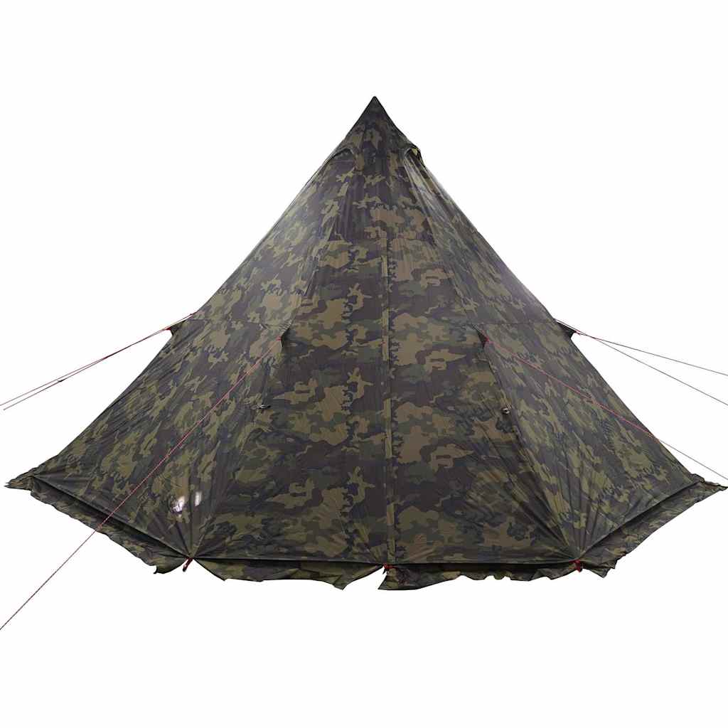 Tipi-Familienzelt 8 Personen Tarnmuster Wasserdicht