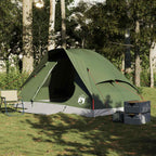 Kuppel-Campingzelt 4 Personen Olivgrün Wasserdicht