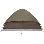 Kuppel-Campingzelt 4 Personen Braun Wasserdicht
